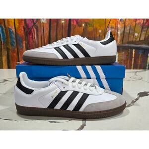 Adidas Samba OG White Black Gum Size 10 Men's, 11 Women's B75806 New in Box